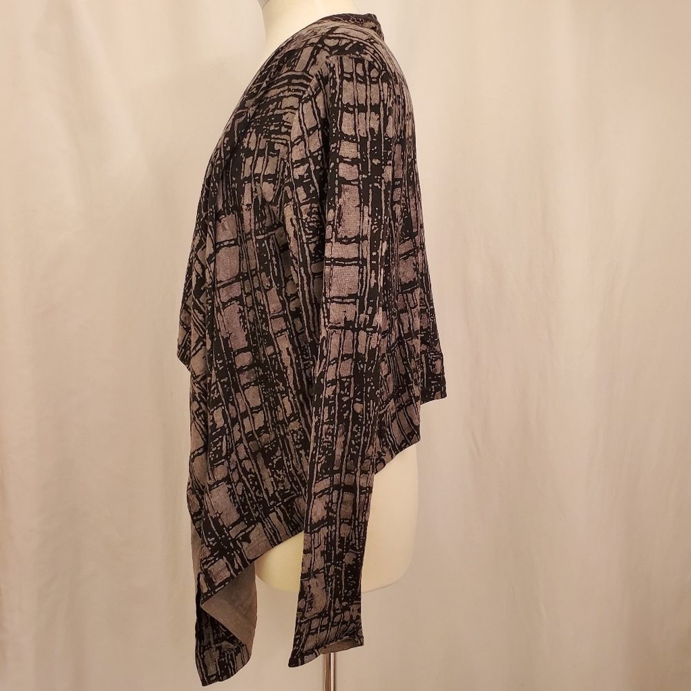Kenneth Cole Abstract Print Cascade Cardigan EUC - Picture 5 of 5